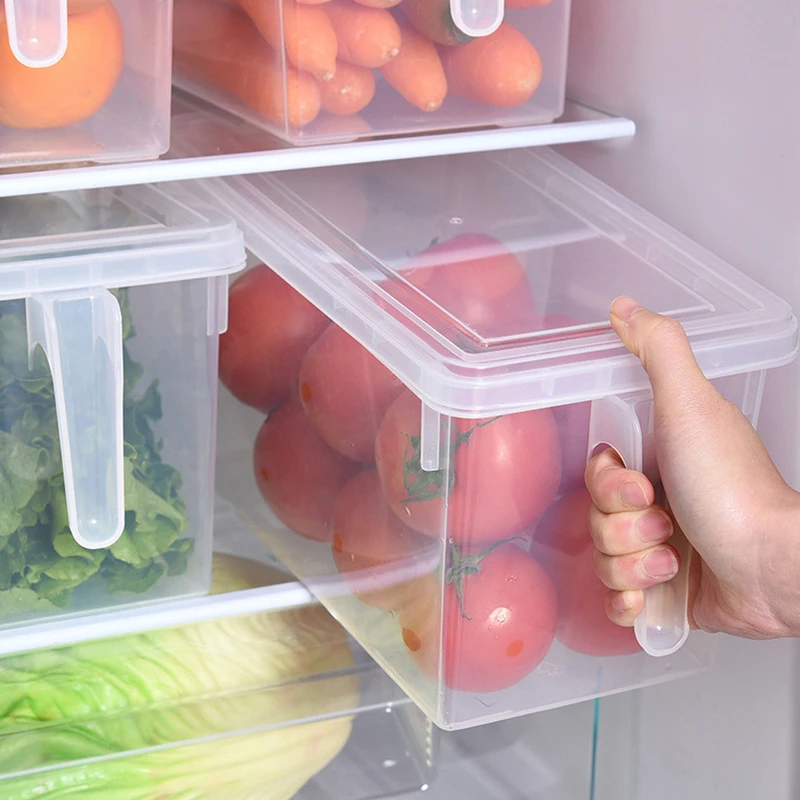 Кухонный прозрачный ящик для хранения органайзер свежих продуктов в
