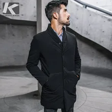 Зимние мужские парки с капюшоном, толстые черные цвета, новинка, мужская приталенная теплая одежда, брендовая одежда, мужская одежда, пальто размера плюс 0281