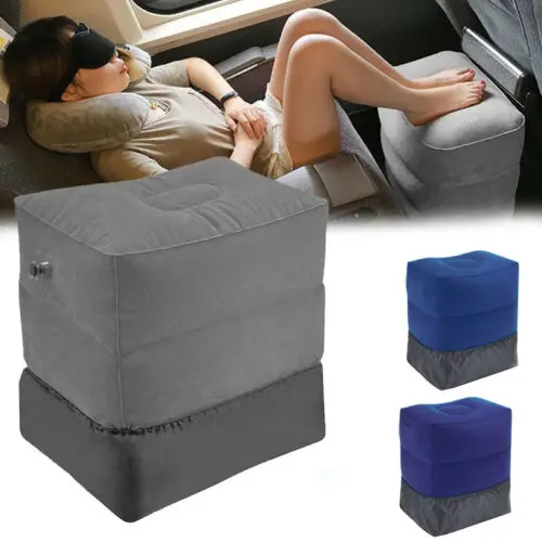 

Inflatable Travel Footrest Leg Foot Rest Travel Pillow Portable Pad Kids Bed