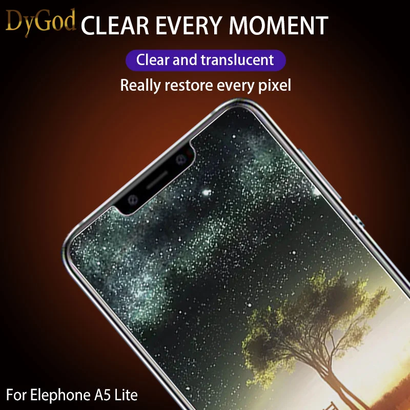 DyGod для Elephone A5 Lite закаленное стекло 6 18 дюймов Переднее защитная пленка экрана