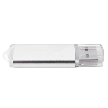 

MOREBECK Silver Metal U Disk Usb 2.0 Flash Memory Stick For Video Photo Storage
