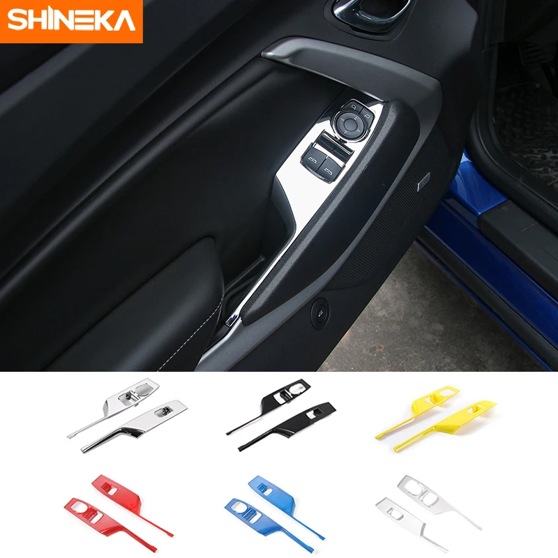 

ABS 4 Colors Window Lift Switches Panel Decorative Cover for Chevrolet Camaro 2017+