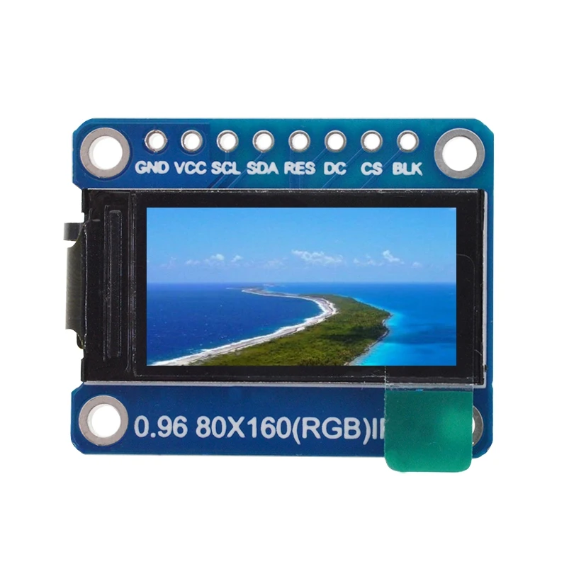 Ips дисплей 0 96 дюйма 8 контактный Spi Hd 65K полноцветный Tft модуль St7735 Привод Ic 80x160 ЖК 3
