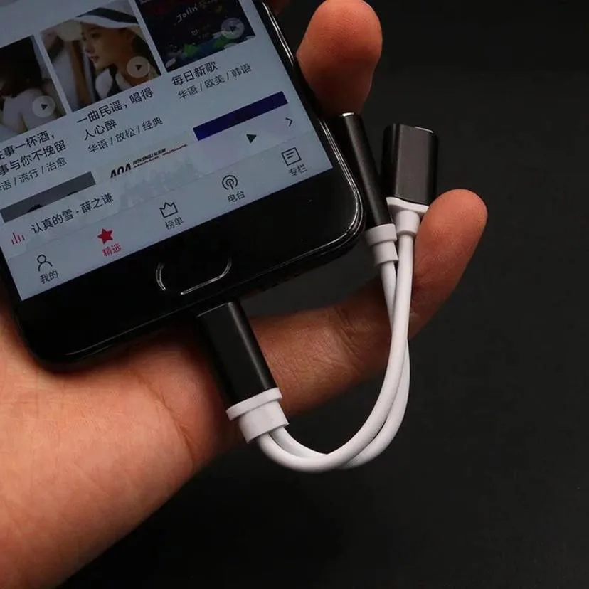 Новый стиль USB Type C до 3 5 мм разъем AUX для наушников аудио сплиттер адаптер кабель