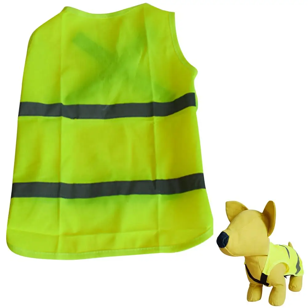 

Reflective Dog Vest Fluorescent Lightweight Comfortable Material Adjustable Clothes Keep Safe For Walking Hunting