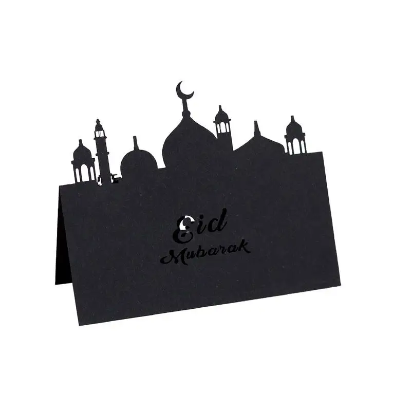 50 шт. визитная карточка стол для сидения винтажный приёма Eid Mubarak режущие открытки
