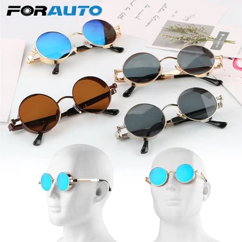 

FORAUTO Motorcycle Glasses Moto Goggles Steampunk Riding Driving Eyewear Round Retro Sunglasses Protective Gears