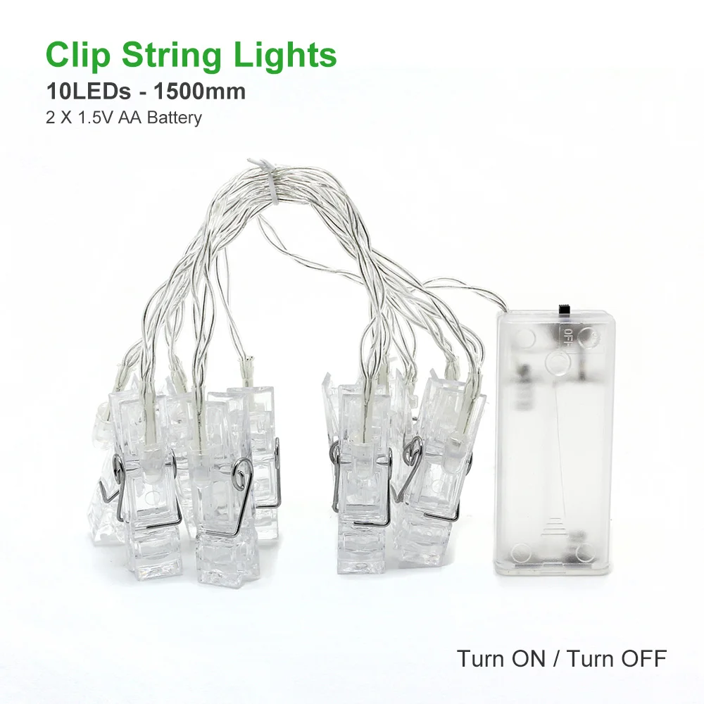 T35 1.5/2/3 M Photo Clip Holder LED String Holiday lights For Christmas Party Wedding Home Decoration Fairy Lamps Night Lighting T35 1.5/2/3 M Photo Clip Holder LED String Holiday lights For Christmas Party Wedding Home Decoration Fairy Lamps Night Lighting
