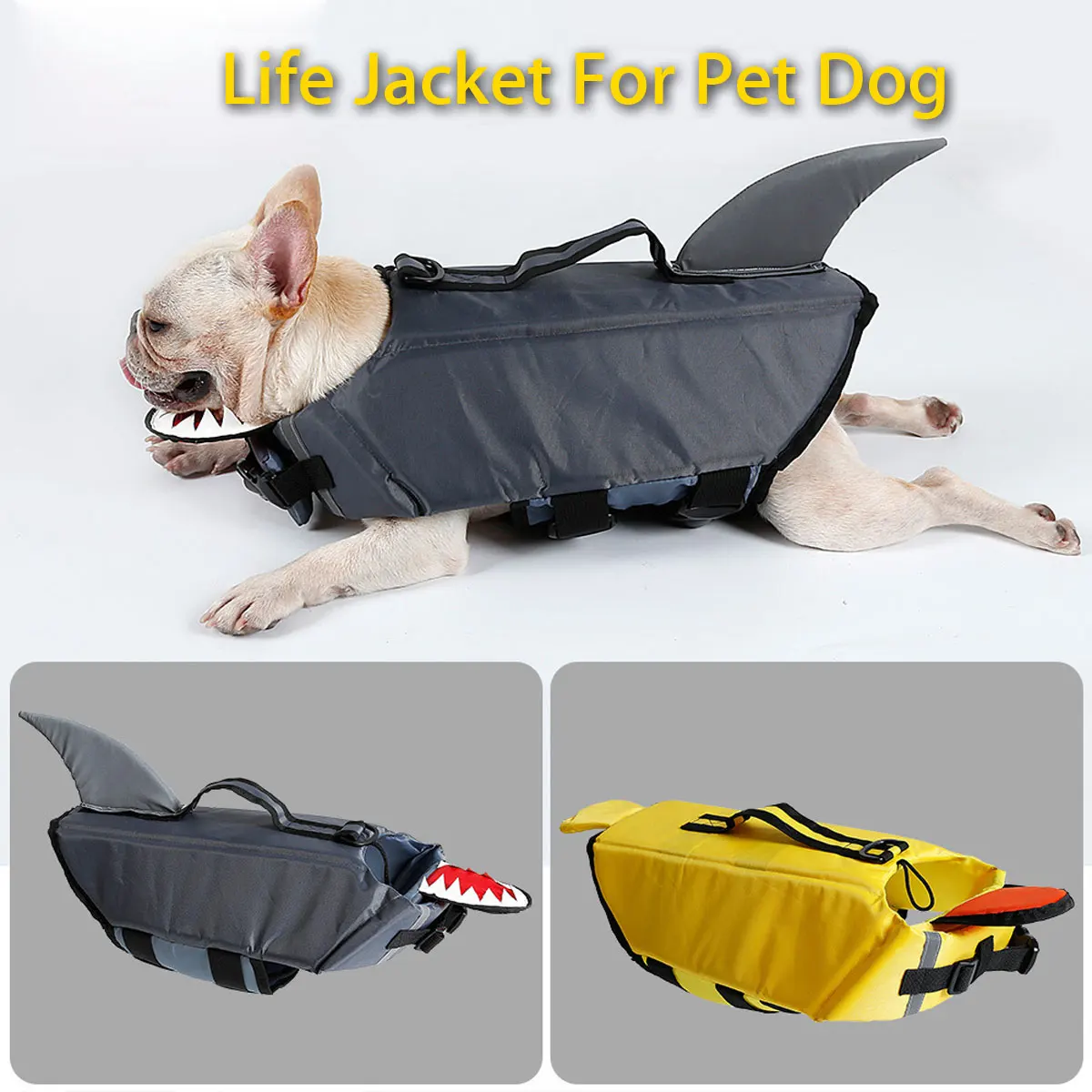 

Pet Dog Life Jacket Shark Duck Pet Swimming Life Jacket Swimwear Safety Clothes For Dog Life Vest Swimming S/M/L/XL