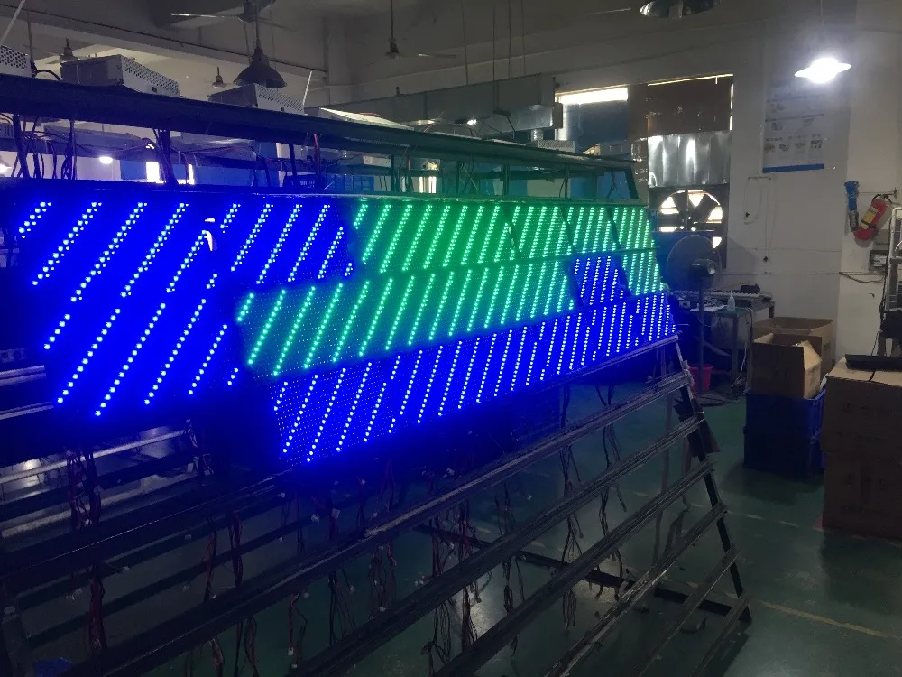 

free shipping DIY LED moving sign 20pcs P10 semi-outdoor blue color LED module+1 WIFI+USB port led controller+2pc power supply