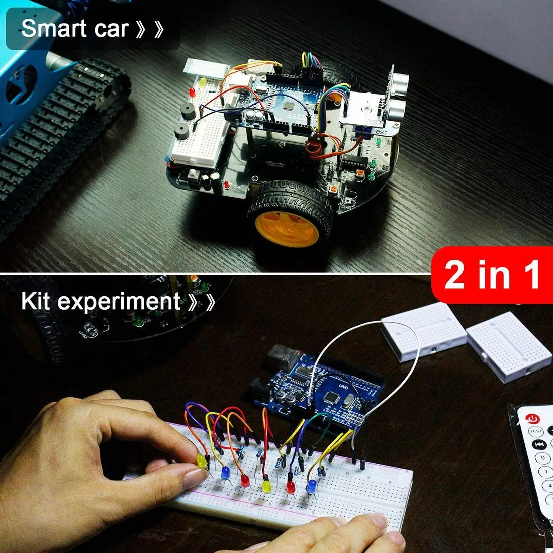  Rowsfire 2-in-1 Super Starter Smart Intelligent Robot Car With Tutorial Programmable Stem Toys For  - 32999367376