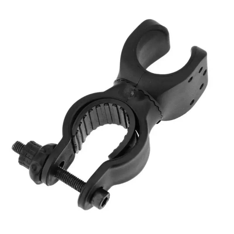 Top Flashlight Bike Lamp Clip 360 Degree Rotation Torch Lights Clip Easy Rotation Swivel Bicycle Mount Road Bike Headlight 5