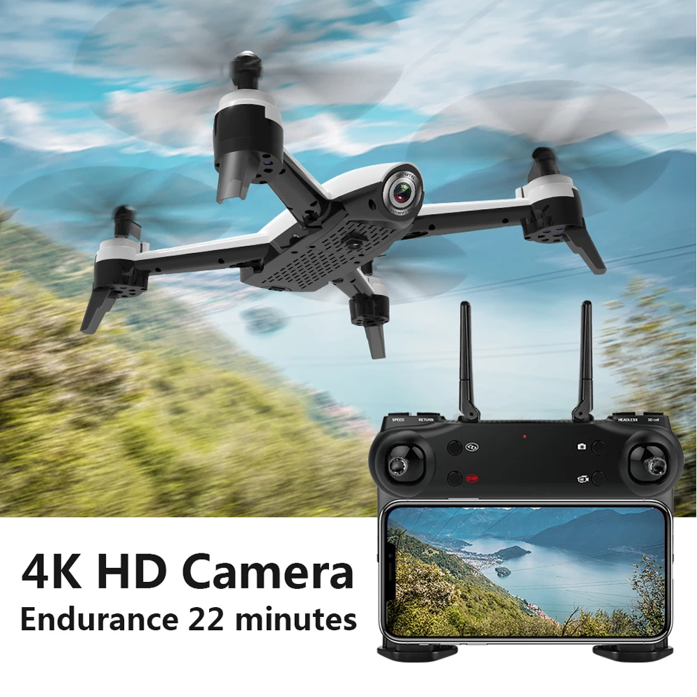 Дрон Радиоуправляемый SG106 с Wi Fi и двойной камерой 4K 1080P 720P HD|Радиоуправляемые