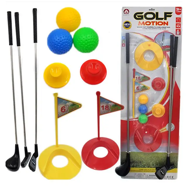 Mini Funny Golf Toy Set Kids Learning Active Early Education Outdoor