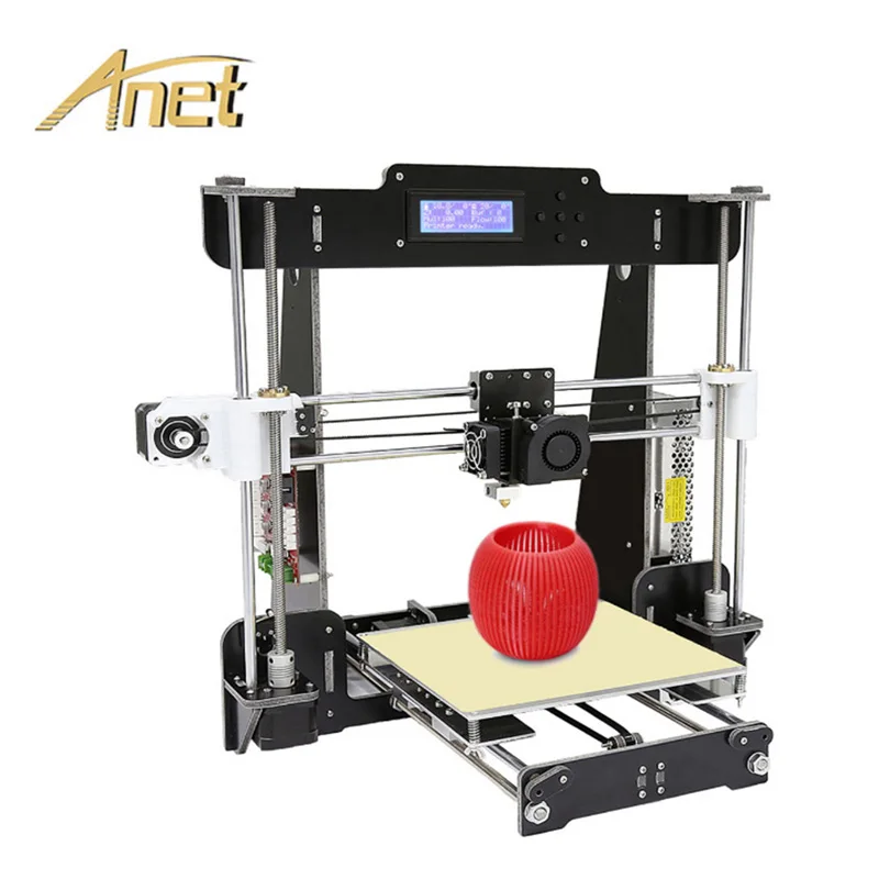 Arcylic Anet A8 3D Printer With Auto Leveling High Precision Desktop FDM 3D Printer Machine With