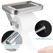 Настенный держатель для туалетной бумаги алюминиевый держатель тканевой бумаги туалетный рулонный дозатор с полкой для хранения ванная комната туалет