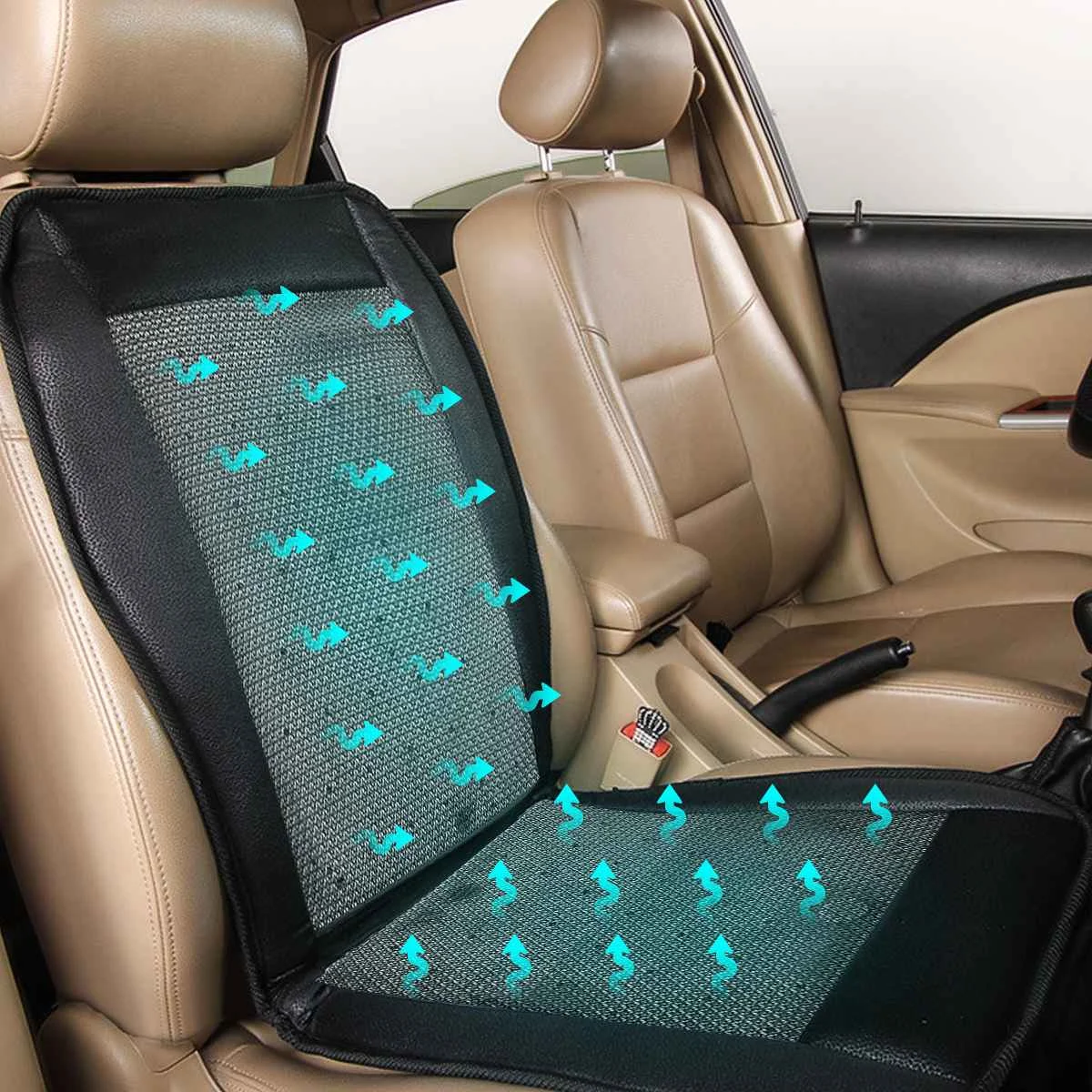

12V summer cool cushion w/ the fan blowing cool summer ventilation cushion seat cushion car seat w/cigarette lighter controller