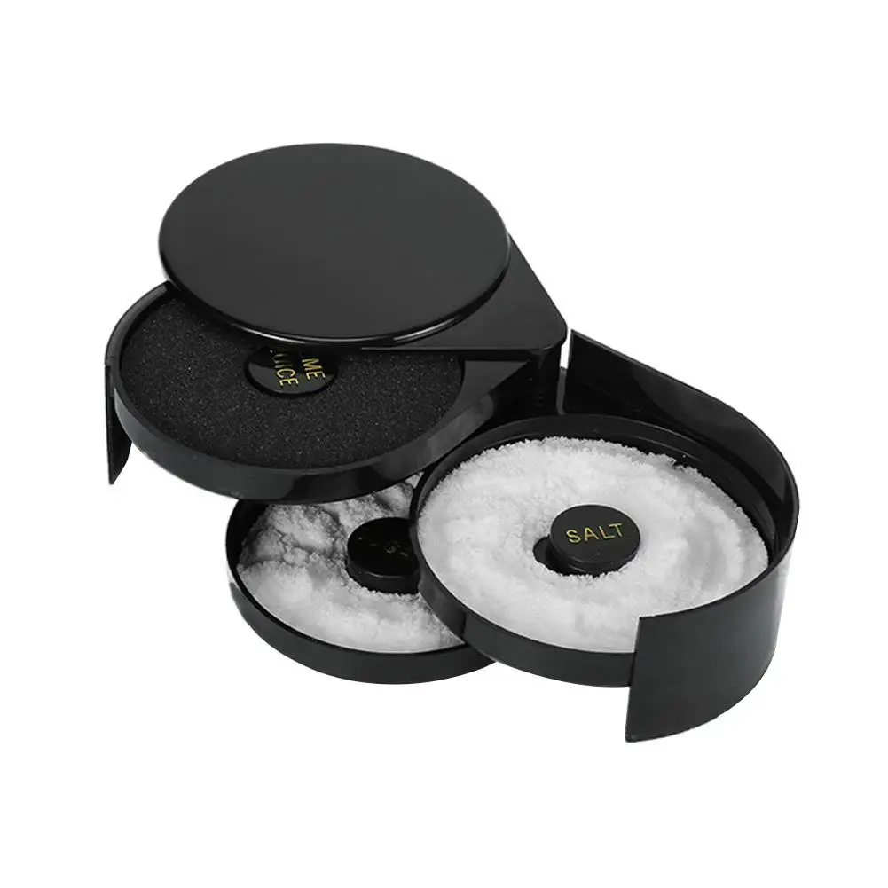 

Salt Rimmer Glass with 3 Compartments and Sponge Sugar and Salt Bar Rimmer Great for Cocktails Professional Bar Supplies tools
