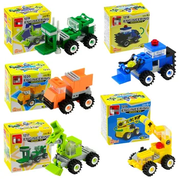 

Construction Block Toy City Series Small Engineering Vehicle Non Remote Control Traffic Toy Model Assemble Engineering Vehicle
