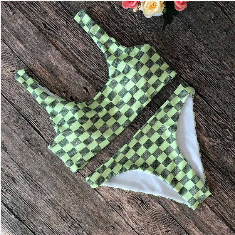 Новый женский летний модный сексуальный купальник из двух частей комплект