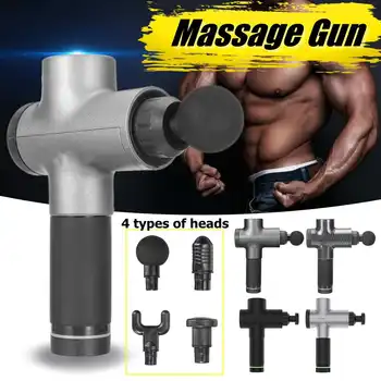 

Professional Fascia Guns Muscle Relaxation Massager Gym High Frequency Vibration Percussion Massage 4 massage heads
