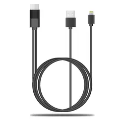 Usb 8 Pin для кабеля Hdmi Hdtv hdmi-адаптер, Hdmi преобразователь аудиовизуальных систем кабель для iPhone 7, 7plus 6s 6 Plus 5S 5 Зарядка адаптер LD13