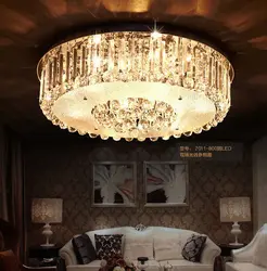 Современный минималистский круглый потолок американский стиль светодиодная хрустальная люстра для гостиная спальня зал отеля Ресторан