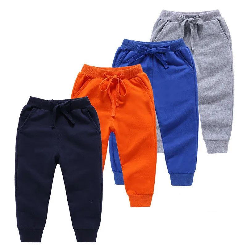 Children Sport Pants Boys Spring Sweatshirt Girls Autumn Trousers Baby Long Pants 1-8 Years Kids Cotton Trousers 9 Colors