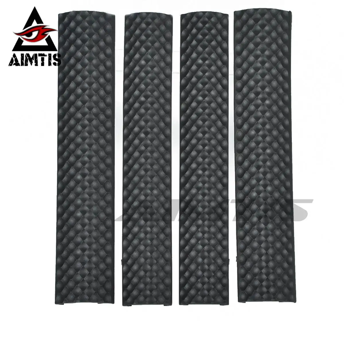 AIMTIS 4 قطعة المطاط السكك الحديدية يغطي مع خط فتحة صالح AR15 M4 M16 223 5.56 قفازات واقية لليد ل 20 مللي متر Picatinny السكك الحديدية جبل نظام