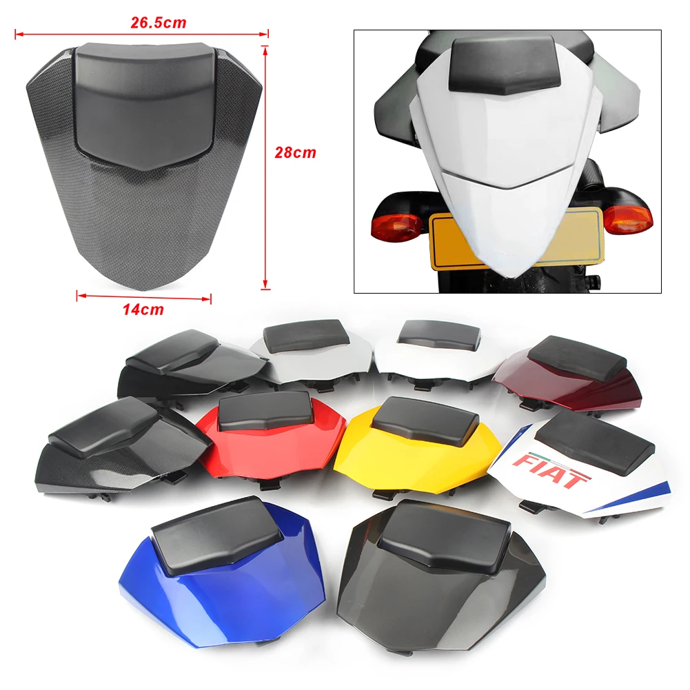 blue YZF R6 2008-2015 Rear Pillion Passenger Cowl Seat Back Cover For Yamaha YZFR6 2008 2009 2010 2011 2012 2013 2014 15 ABS plastic 