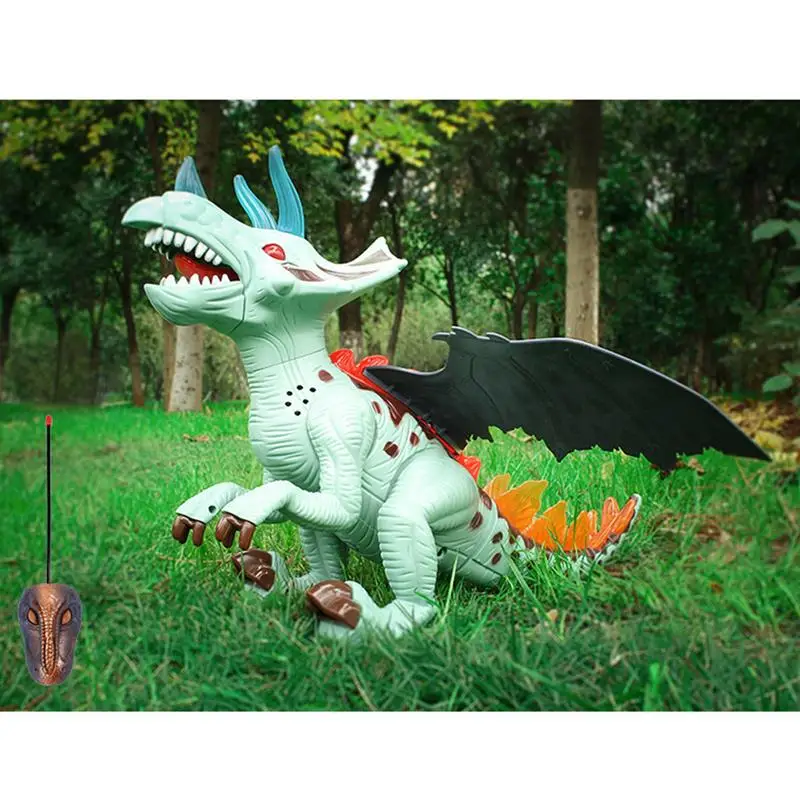 

Hot Sell Walking Electric Dinosaur Robot Toy Luminous Electric Simulated Dinosaur Toy Remote Control Triceratops Model Toys