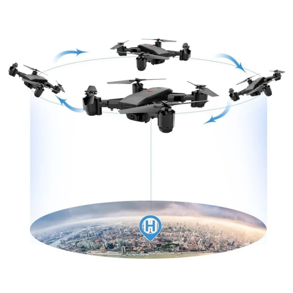 

S30 2.4G RC Drone with 720P/1080P Wifi Camera Foldable Mini Quadrocopter 4CH 6-Axis FPV Drone Built-in GPS One Key Return