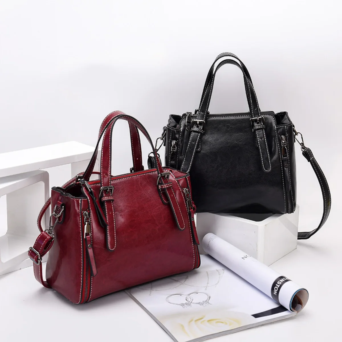 

2019 Korean Leather Women's Handbag Luxury Women Shoulder Bags Designer High Quality Female Crossbody Messenger Bag Lady Bag sac