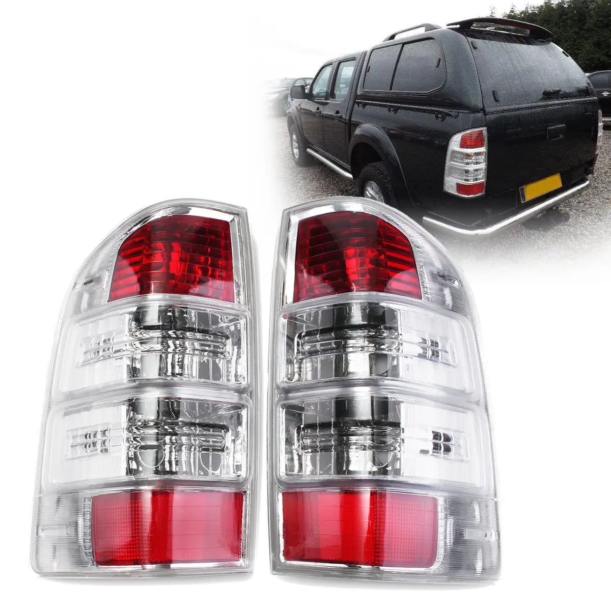 

12V Left Right Rear Tail Light LED Brake Light Lamp Car Styling Rear Tail Lamp For Ford Ranger Pickup Ute 2008 2009 2010 2011