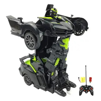 

1:18 RC Transformer 2 in 1 RC Car Driving Sports Cars drive Transformation Robots Models Remote Control Car RC Fighting Toy