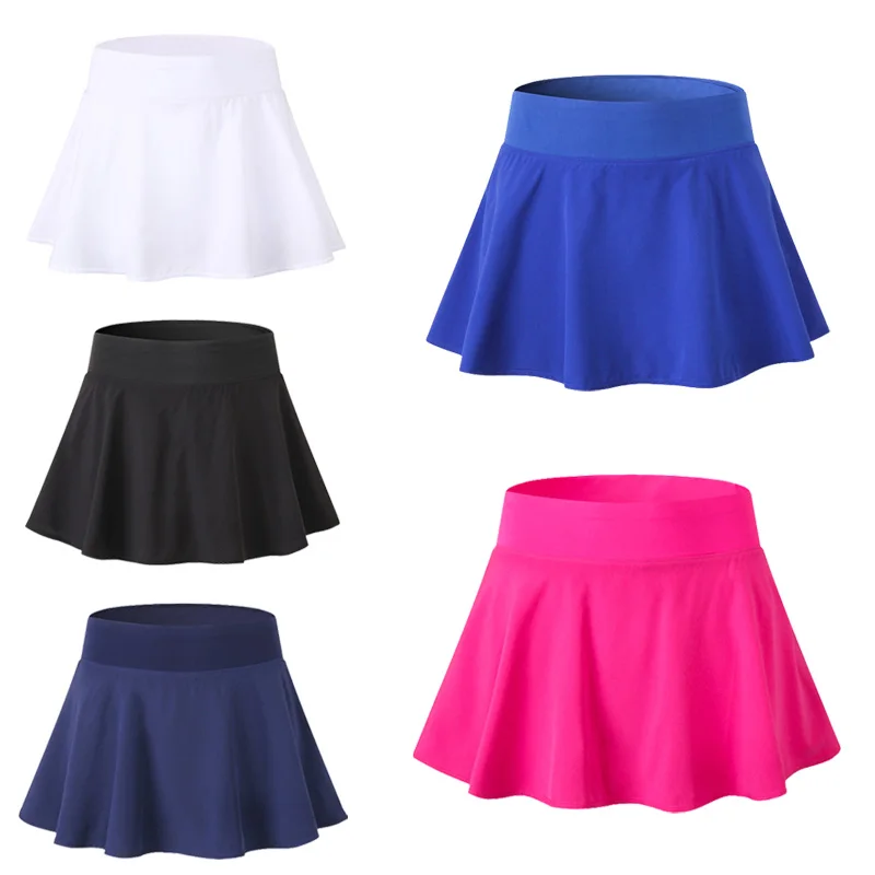 

New Tennis Skirts For Women Fitness Yoga Badminton Short Skirt Breathable High Waist Training Safety Sport Anti Exposure Skirts