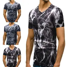 Стиль Модные популярные мужские облегающие с круглым вырезом короткий рукав мышцы баскетбольные майки повседневные топы с круглым вырезом