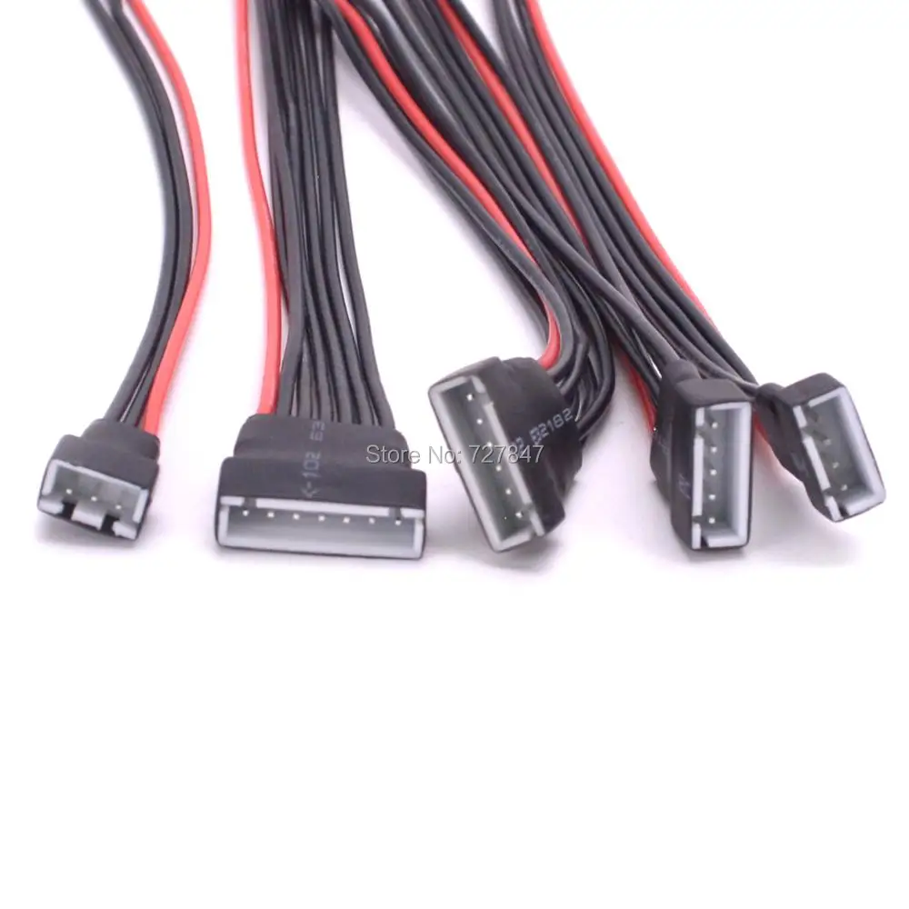 5 шт./лот JST XH 20 см 22AWG 2S 3S 4S 6S Lipo удлинитель провода зарядный кабель свинцовый шнур