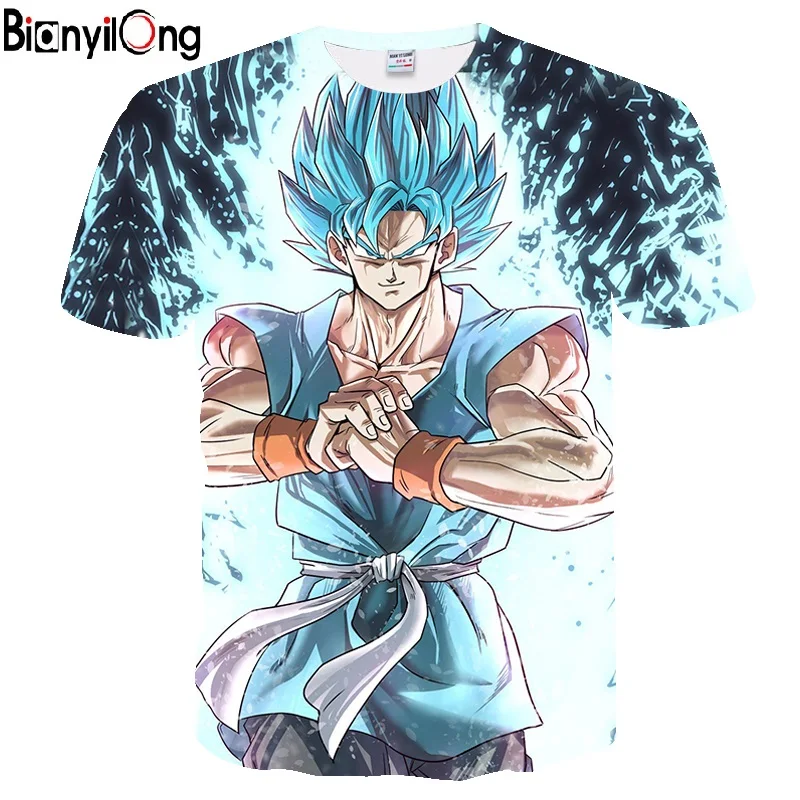 

BIANYILONG 2019 new fashion T-shirt male / female summer 3D T-shirt printing Dragon Ball T-shirt summer cool shirt T-shirt tops