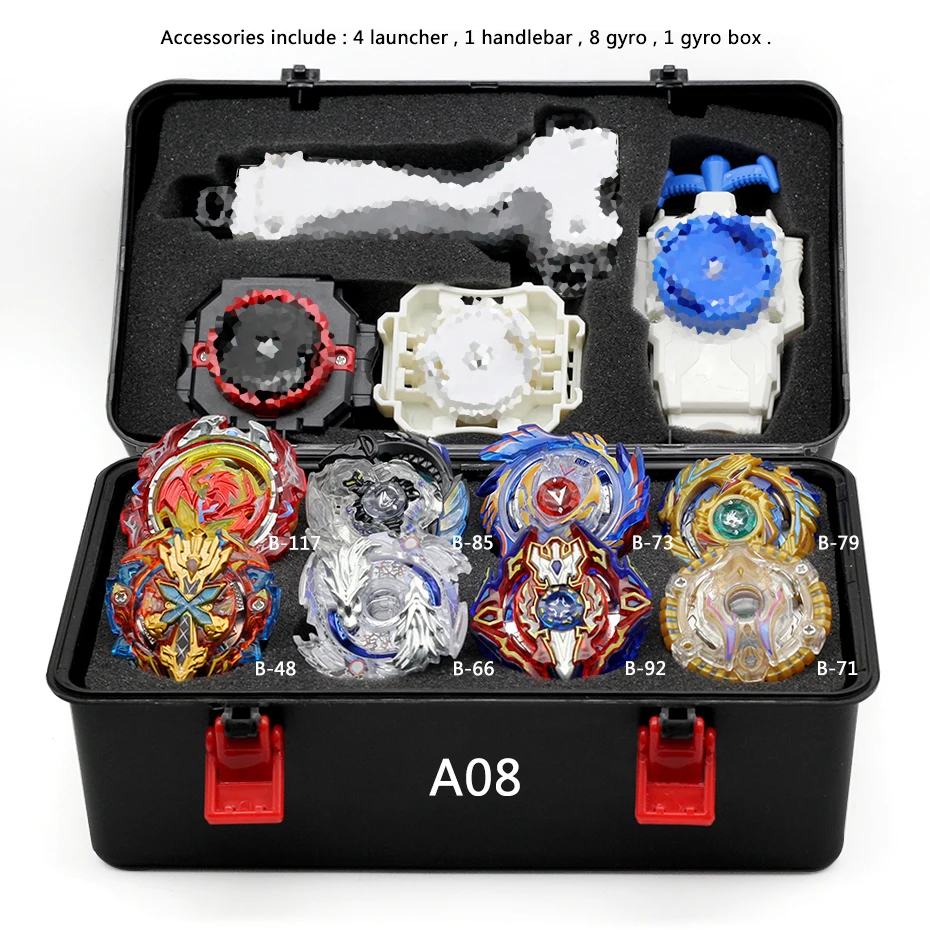 8 шт. топ Beyblade Burst Bayblade B100 B110 B97 B125 с пусковым устройством для детей мальчиков