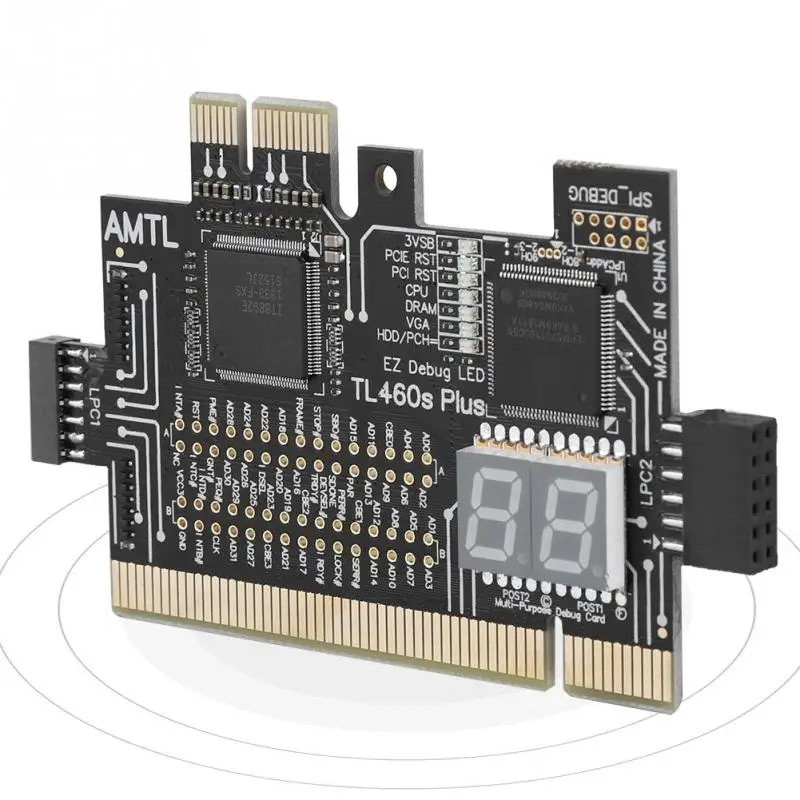 Материнская плата PCI/PCIE/Mini PCIE/LPC PC анализатор диагностическая карта для