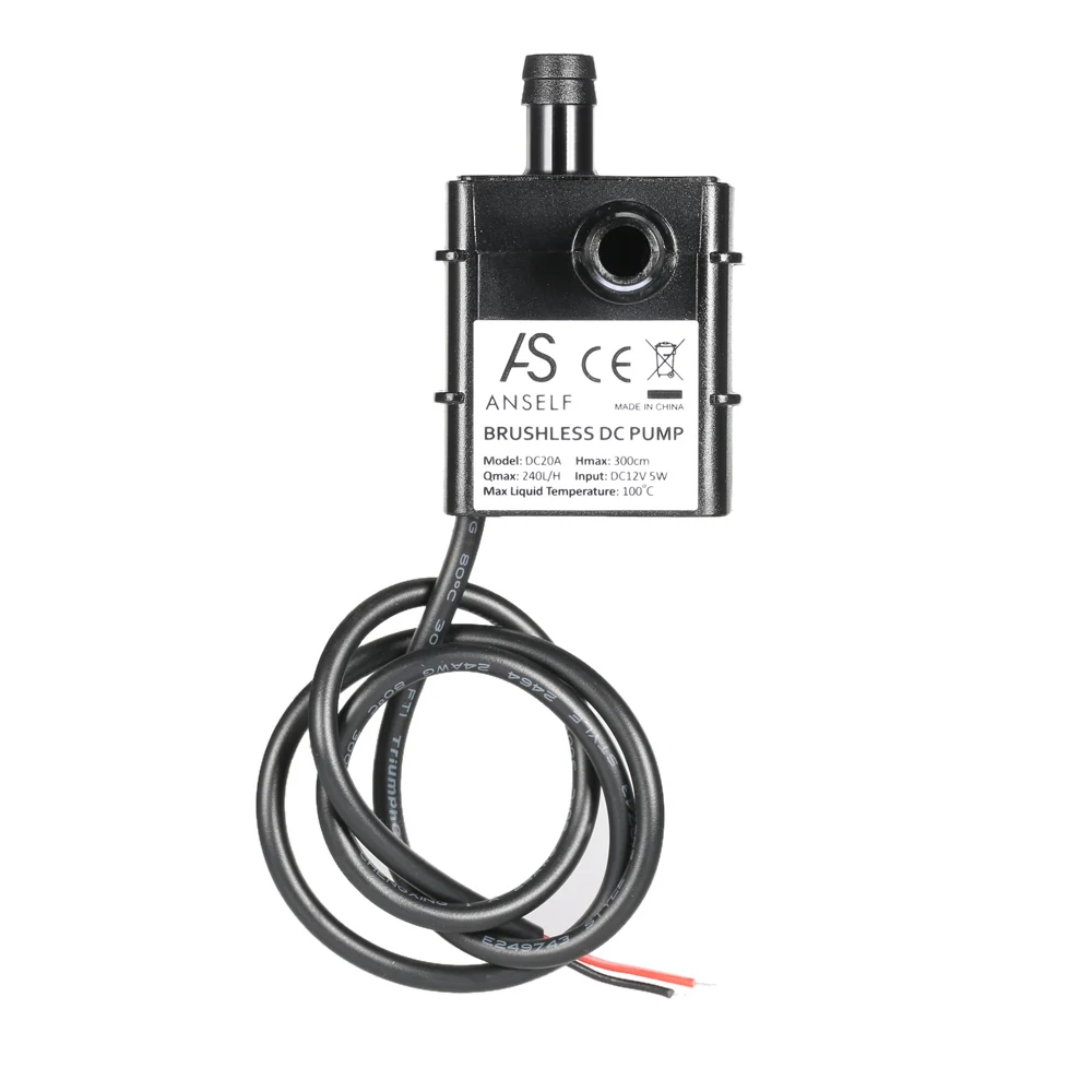 Anself ультра тихий мини насос для масла и воды DC12V 4 5 W микро бесщеточный
