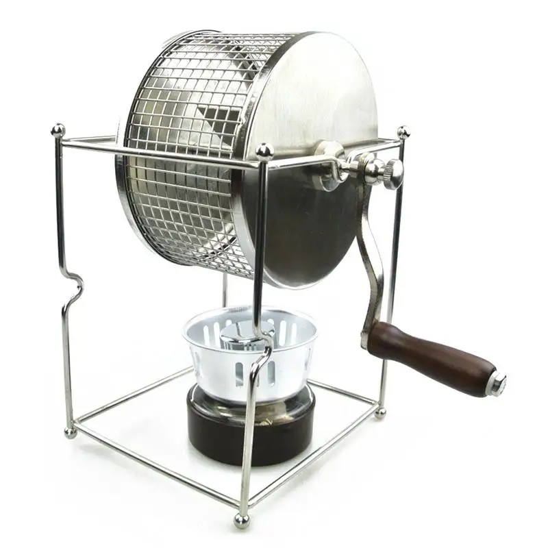 

Coffee Bean Roaster Hand Shake Roasted Bean Machine DIY Small Stainless Steel Roller Baking Machine for Backing Tool