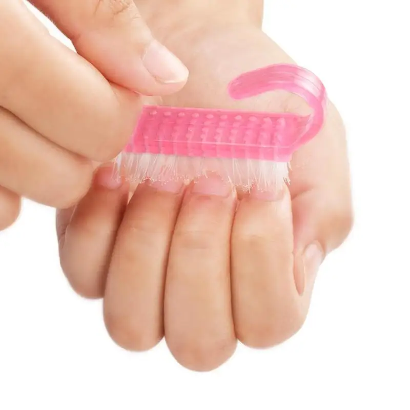 Nail Cleaning Brush Manicure Pedicure Remove Dust Small Angle Soft