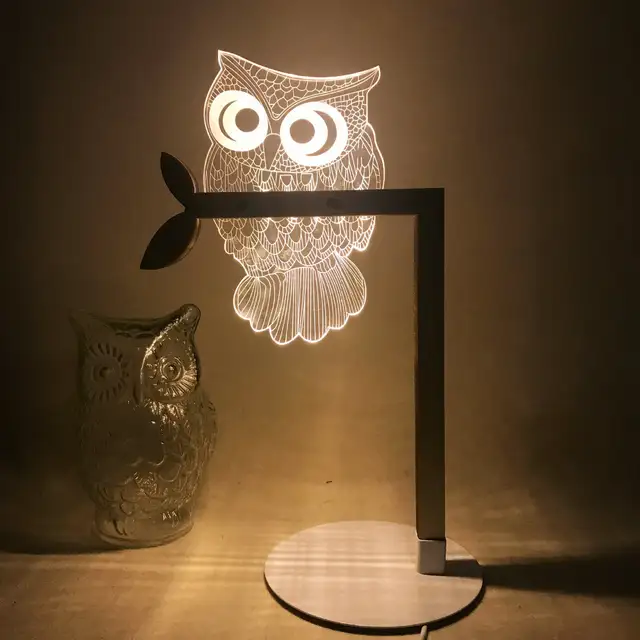 Online Shop 3d Three Dimensional Originality Desk Lamp Second Gram