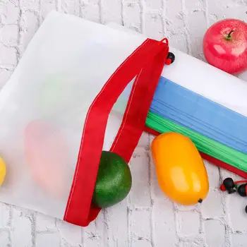 

9pcs Reusable Mesh Produce Bags Washable Eco-friendly Bags For Grocery Shopping Storage Fruit Vegetable Storage Bag