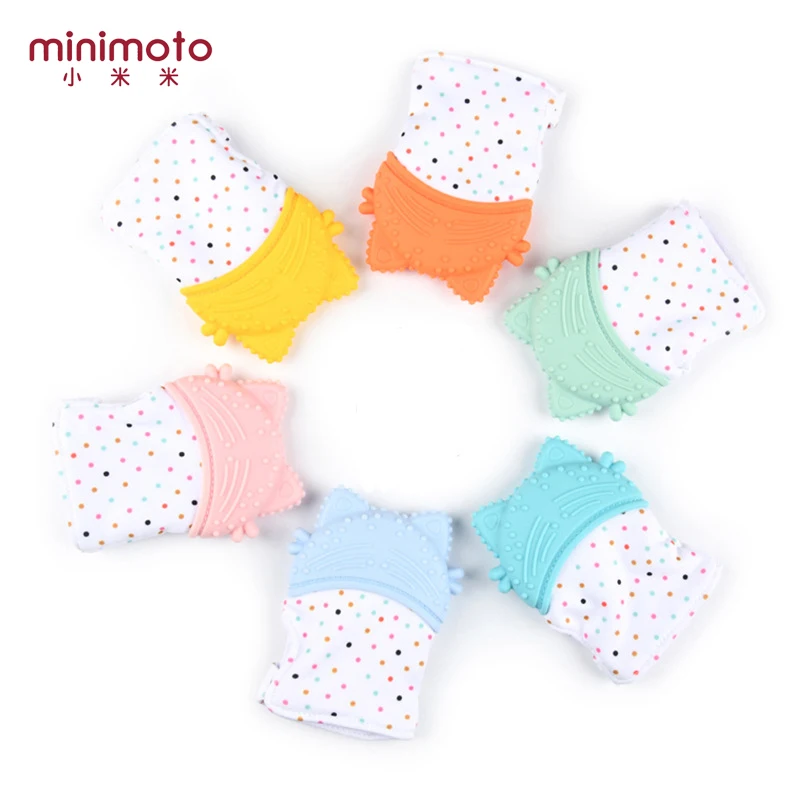 

Newborn Nursing Teether Cartoon Silicone Teether Baby Pacifier Gloves Teething Chewable Mittens Infant Molar Stick Toys For Kids