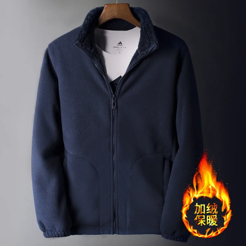 Winter Men's Thickness Fleece Inner Tank Outdoor Camping