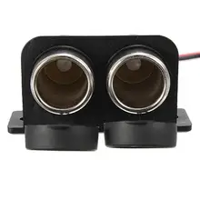 1 Pc Dual Ports 12V Universal Motorcycle Cigarette Lighter Socket Adapter Power Plug Socket Handlebar Mount 1 to 2 cigarette power socket spliter individually relocatable