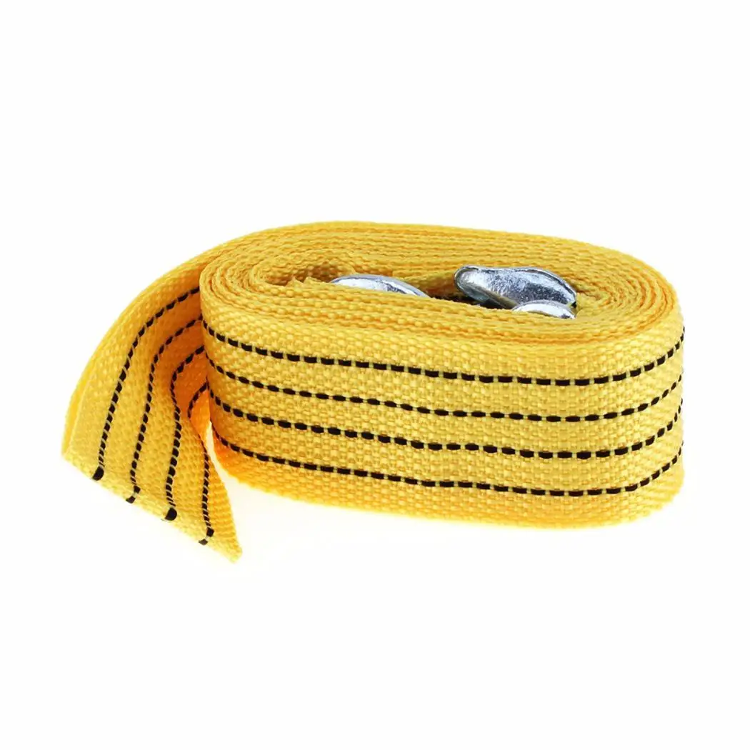 

Sailnovo Car Tow Cable 3 Tons 4 Meter Universal Flsorescence Car Tow Cable Towing Strap Rope with Hooks Car Accessoriess